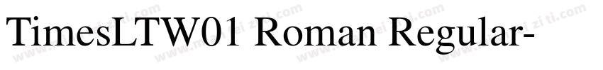 TimesLTW01 Roman Regular字体转换